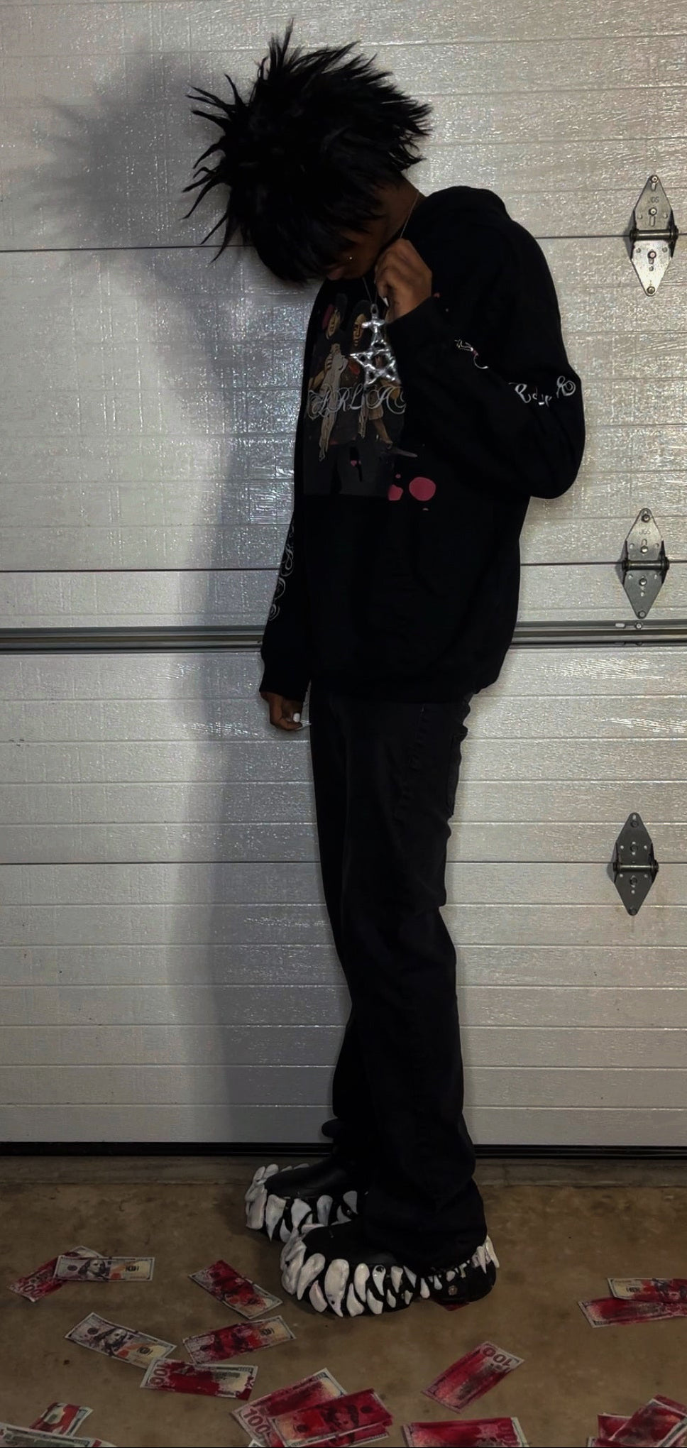 MY BABYSITTERS A VAMPIRE HOODIE + BLOODY BANDS