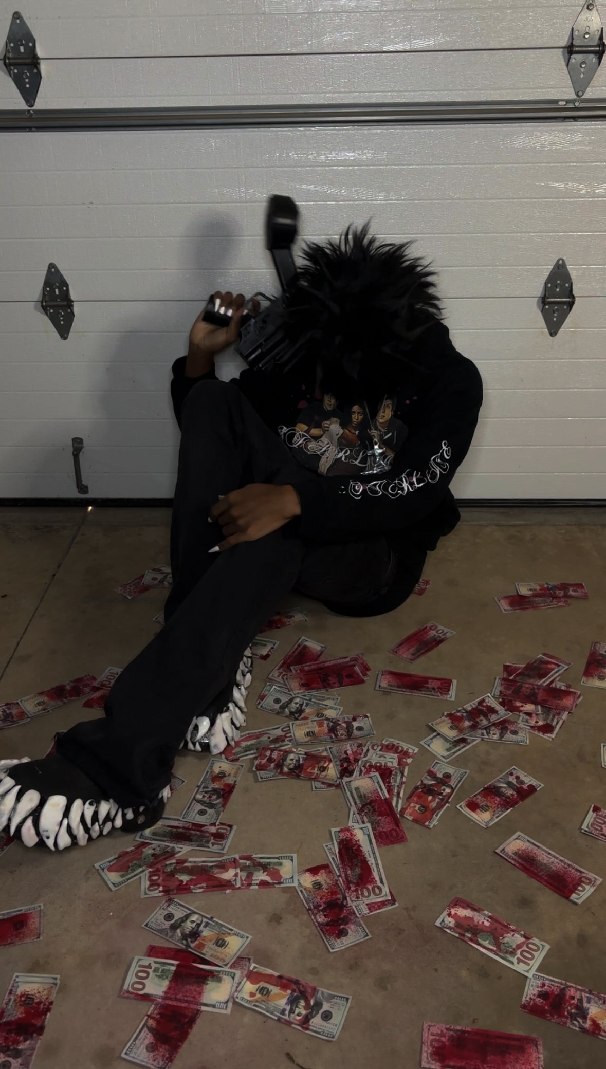 MY BABYSITTERS A VAMPIRE HOODIE + BLOODY BANDS