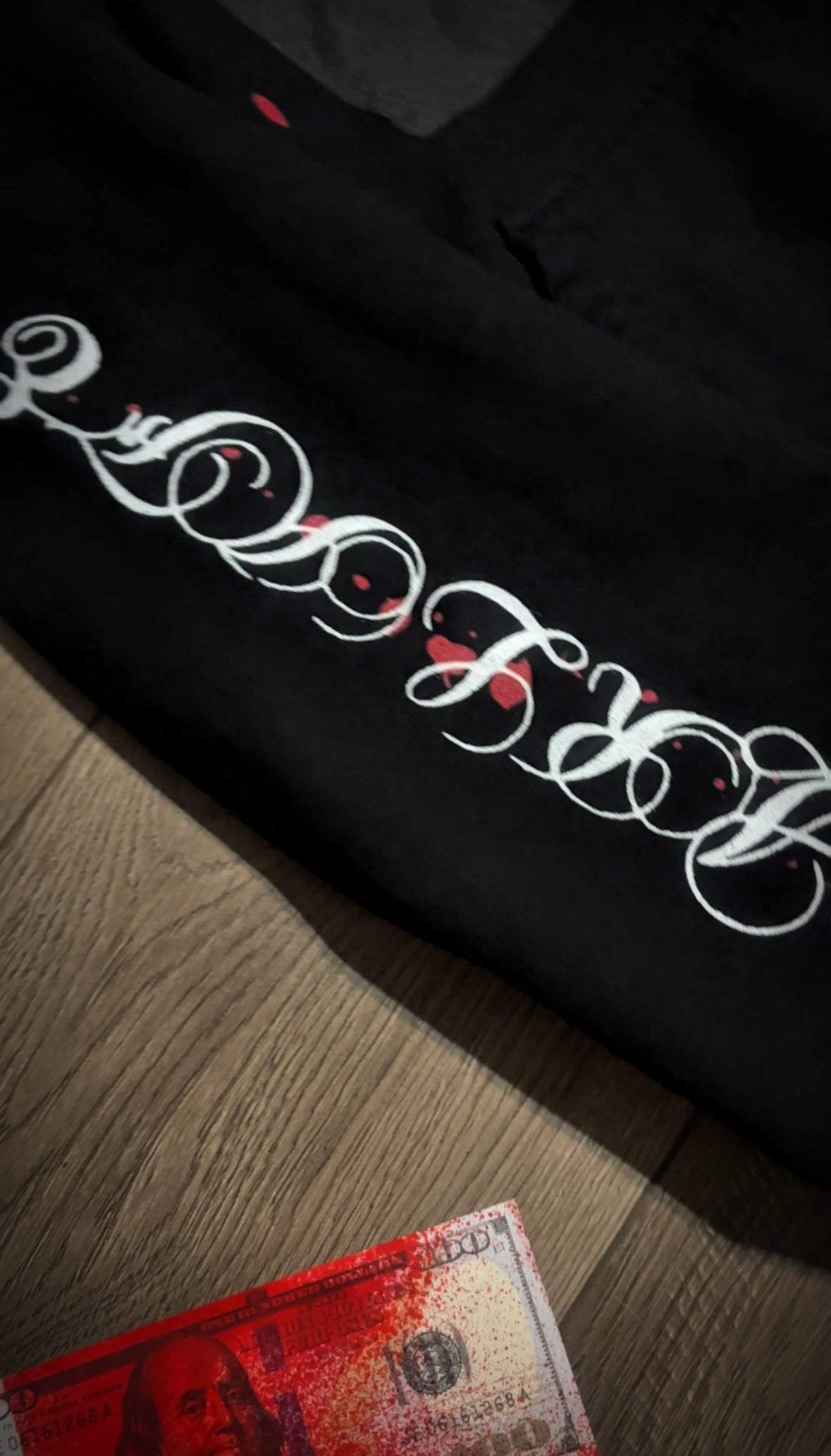 MY BABYSITTERS A VAMPIRE HOODIE + BLOODY BANDS